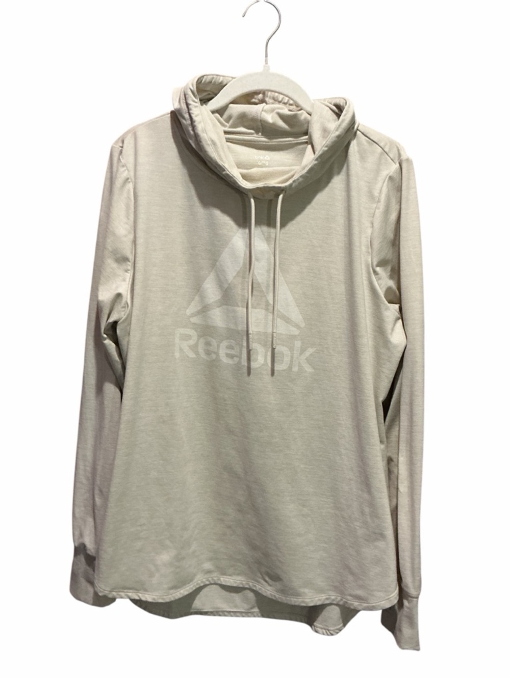 Reebok Soft Beige Pullover, Lightweight Hoodie